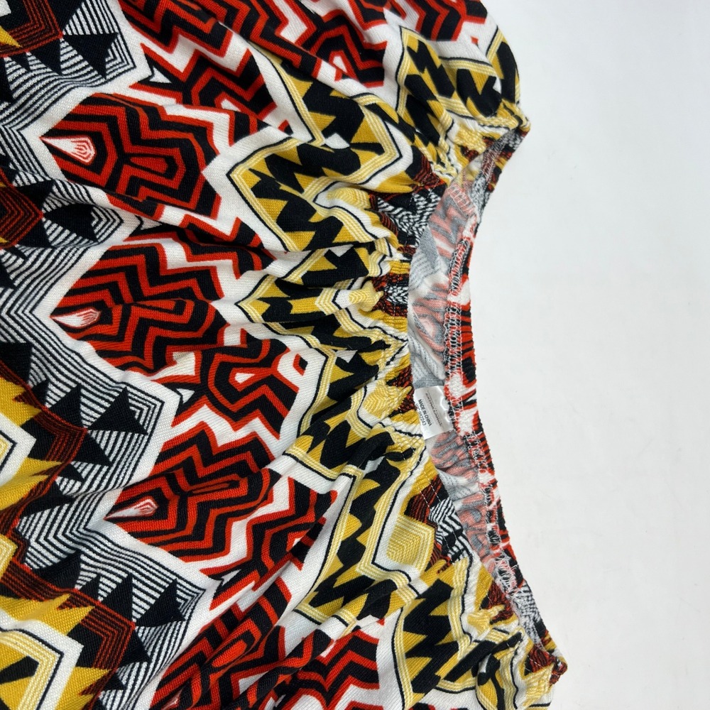 West Loop Womens Extra Large Geometric Print Long Sleeve Off Shoulder‎ Dress - Picture 8 of 10